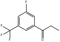 3'-FLUORO-5'-(TRIFLUOROMETHYL)PROPIOPHENONE Structure