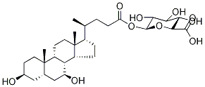 鹅去氧胆酸24-酰基-Β-D-葡糖苷酸,208038-27-1,结构式