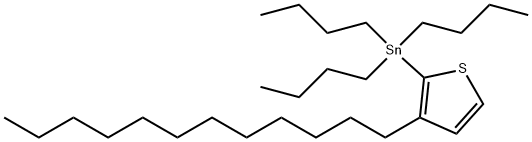 Stannane, tributyl(3-dodecyl-2-thienyl)- Struktur