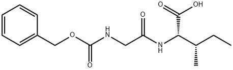 N-[(ベンジルオキシカルボニル)グリシル]-L-イソロイシン 化学構造式