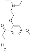 1-[2-(2-diethylaminoethoxy)-4-methoxy-phenyl]propan-1-one hydrochlorid e,20809-07-8,结构式