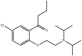 5'-Chloro-2'-[2-(diisopropylamino)ethoxy]butyrophenone Struktur