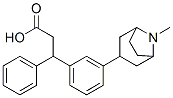 (1R,5S)-8-メチル-8-アザビシクロ[3.2.1]オクタン-3α-イル=β,β-ジフェニルプロピオナート 化学構造式