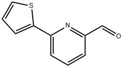 6-(2-噻吩基)-2-吡啶醛,208111-00-6,结构式