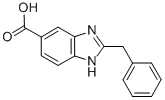2-BENZYL-1 H-BENZOIMIDAZOLE-5-CARBOXYLIC ACID Structure