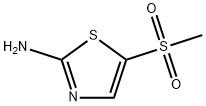 2-氨基-5-(甲基磺酰基)噻唑盐酸盐, 20812-13-9, 结构式