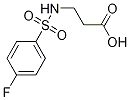 3-(4-FluorophenylsulfonaMido)propanoic acid Structure