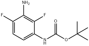 N-(3-氨基-2,4-二氟苯基)氨基甲酸叔丁酯, 208166-48-7, 结构式