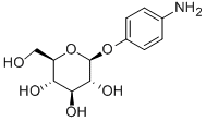 4-アミノフェニル Β-D-グルコピラノシド 化学構造式