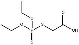 ホスホロジチオ酸S-カルボキシメチルO,O-ジエチル 化学構造式