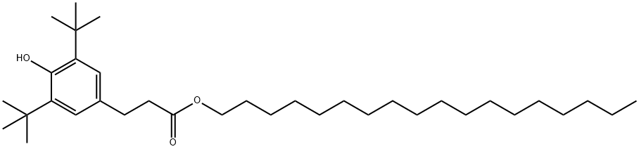 Octadecyl 3-(3,5-di-tert-butyl-4-hydroxyphenyl)propionate Structure