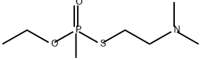 O-ethyl S-(2-dimethylaminoethyl) methylphosphonothioate Struktur