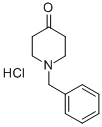 1-苄基-4-哌啶酮盐酸盐 结构式