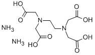 N,N'-(1,2-エタンジイル)ビス[N-(カルボキシメチル)グリシン]/アンモニア,(1:2) 化学構造式