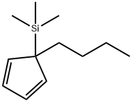 (1-BUTYL-2,4-CYCLOPENTADIEN-1-YL)TRIMETHYLSILANE Structure