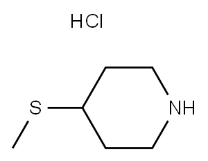 4-(甲硫基)哌啶盐酸盐, 208245-70-9, 结构式