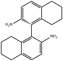 (R)-2,2'-Diamino-5,5',6,6',7,7',8,8'-octahydro-1,1'-binaphthyl Struktur
