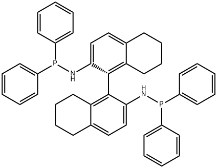 (R)-(+)-2,2'-联(N-二苯基膦基氨基)-5,5',6,6'-二萘基 结构式
