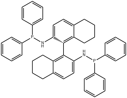 (R)-(+)-2,2'-BIS(N-DIPHENYLPHOSPHINOAMINO)-5,5',6,6',7,7',8,8'-OCTAHYDRO-1,1'-BINAPHTHYL Structure