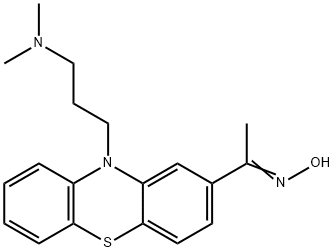 1-[10-(3-Dimethylaminopropyl)-10H-phenothiazin-2-yl]ethanone oxime 结构式