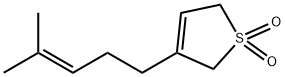 2,5-dihydro-3-(4-methyl-3-penten-1-yl)thiophene 1,1-dioxide  Struktur