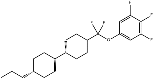 [(4-丙基双环己基)二氟甲氧基]-3,4,5-三氟苯, 208338-50-5, 结构式