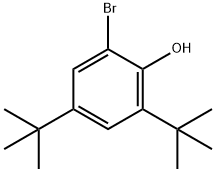 2-溴-4,6-二-叔-丁基苯酚,20834-61-1,结构式