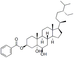 5 alpha-stigmastane-3 beta,5,6 beta-triol 3-monobenzoate Structure