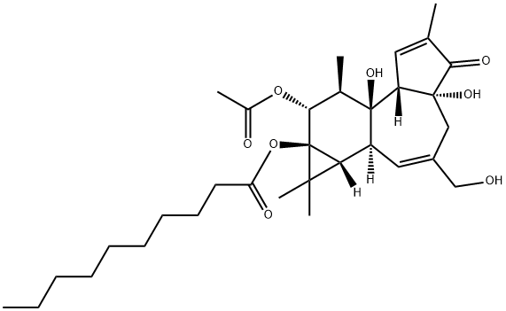 12-O-acetylphorbol-13-decanoate Structure