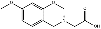Glycine, N-[(2,4-dimethoxyphenyl)methyl]- Struktur