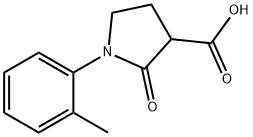 2-Oxo-1-o-tolylpyrrolidine-3-carboxylic acid 结构式