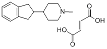 4-(2-Indanyl)-1-methyl-piperidine fumarate Struktur