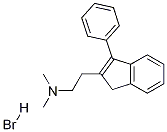 N,N-DiMethyl-3-phenyl-1H-indene-2-ethanaMine HydrobroMide Structure