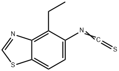 Benzothiazole, 4-ethyl-5-isothiocyanato- (9CI) Struktur