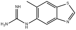 Guanidine, (6-methyl-5-benzothiazolyl)- (9CI) Structure