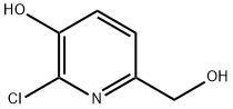 2-クロロ-6-(ヒドロキシメチル)-3-ピリジノール 化学構造式