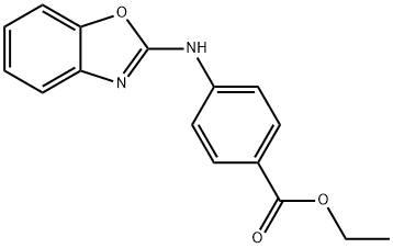 ethyl 4-(benzo[d]oxazol-2-ylaMino)benzoate 化学構造式