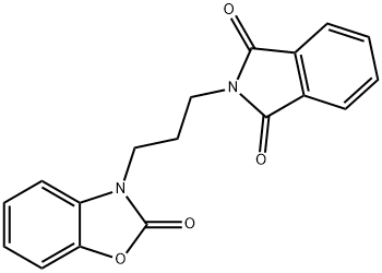 2-[3-(2-oxobenzooxazol-3-yl)propyl]isoindole-1,3-dione 化学構造式