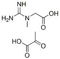 Glycine, N-(aminoiminomethyl)-N-methyl-, mono(2-oxopropanoate) Structure