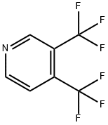 3,4-ビス(トリフルオロメチル)ピリジン 化学構造式