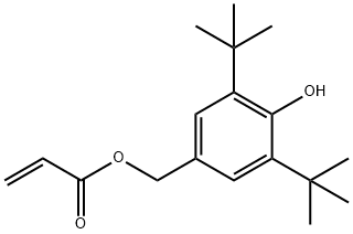 3,5-Di-tert-butyl-4-hydroxybenzyl acrylate 结构式