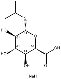 异丙基-Β-D-硫代葡糖苷酸钠盐 结构式