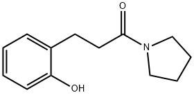 1-(1-ピロリジニル)-3-(2-ヒドロキシフェニル)-1-プロパノン 化学構造式