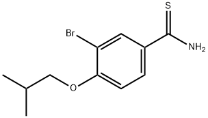 3-溴-4-异丁氧基硫代苯甲酰胺, 208665-96-7, 结构式