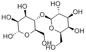 4-O-Β-ガラクトピラノシル-D-マンノピラノース 化学構造式