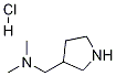 N,N-DiMethyl(pyrrolidin-3-yl)MethanaMine hydrochloride Struktur