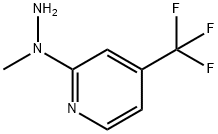 2-(1-METHYLHYDRAZINO)-4-(TRIFLUOROMETHYL)PYRIDINE 化学構造式