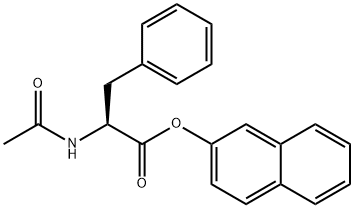 N-乙酰-DL-苯丙氨酸2-萘基酯 结构式