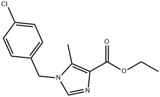 ETHYL 1-(4-CHLOROBENZYL)-5-METHYLIMIDAZOLE-4-CARBOXYLATE Struktur