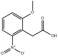 2 - 甲氧基-6 - 硝基苯乙酸 结构式